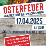 Osterfeuer in Schönewalde