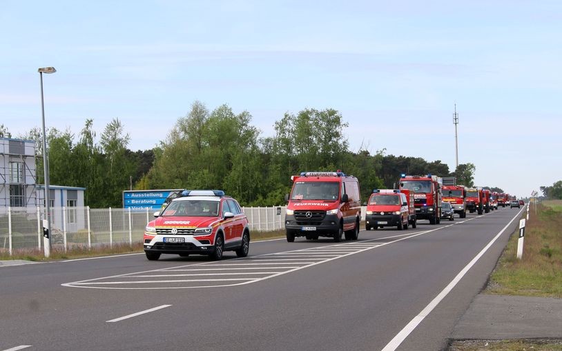 Wipfelbrand 2025, die Lausitz übt