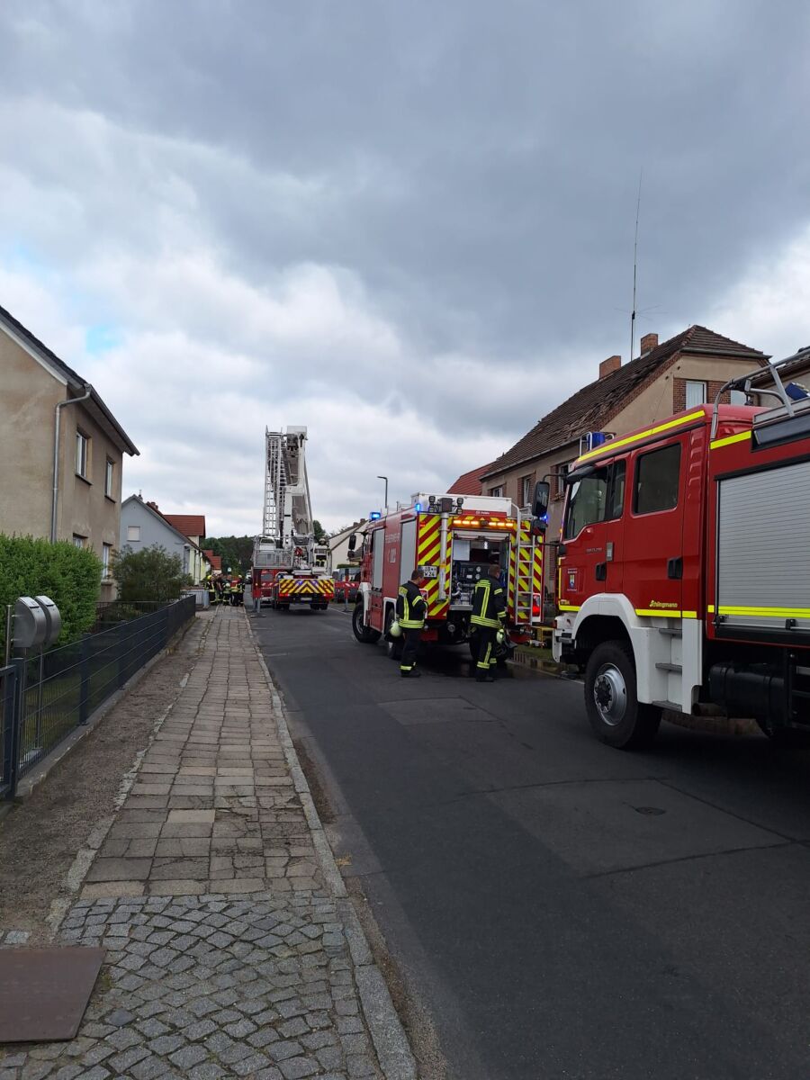 Haus nach Brand vorerst unbewohnbar