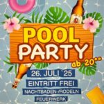 Pool-Party am Gerätehaus der Ortswehr Plessa-Süd