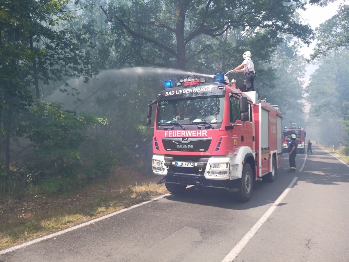 Großbrand flammt durch Mittagssonne und Wind wieder auf – Gohrischheide