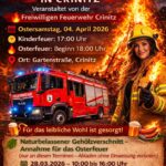 Osterfeuer in Crinitz
