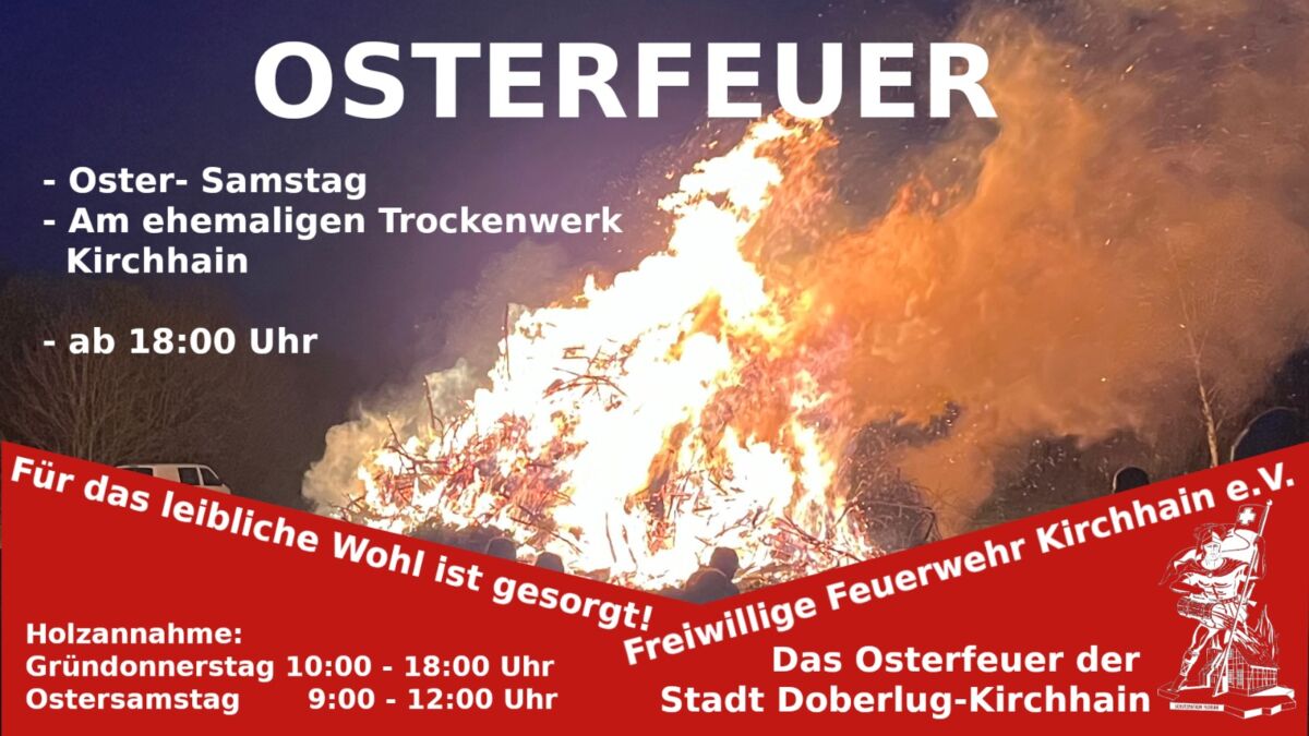 Osterfeuer in Kirchhain