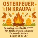 Osterfeuer in Kraupa