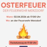 Osterfeuer in Merzdorf