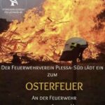 Osterfeuer in Plessa-Süd