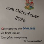 Osterfeuer in Wiepersdorf