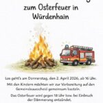 Osterfeuer in Würdenhain