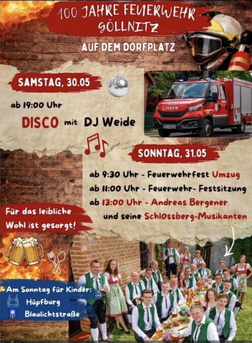100 Jahre Feuerwehr Göllnitz