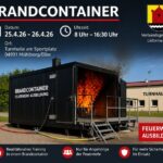 Heißausbildung im Brandcontainer in Mühlberg