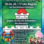 Maibaumstellen in Uebigau