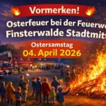 Osterfeuer bei der Feuerwehr Finsterwalde Mitte