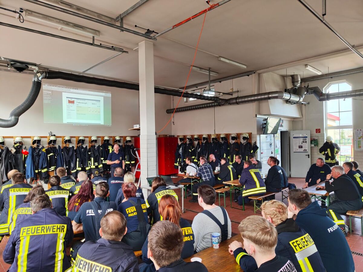 Befehlsstellenübung der Ortsfeuerwehren Falkenberg Elster