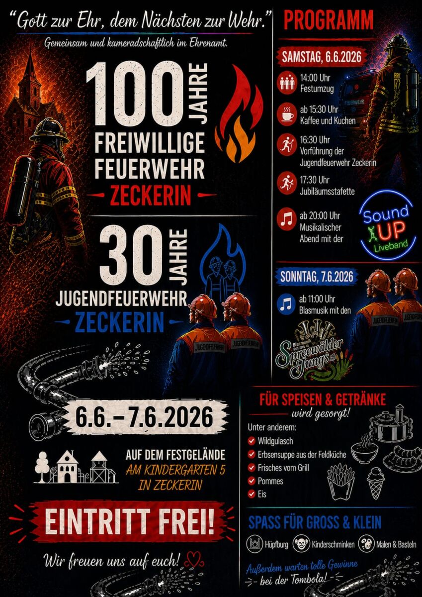 100 Jahre FF Zeckerin + 30 Jahre JF Zeckerin