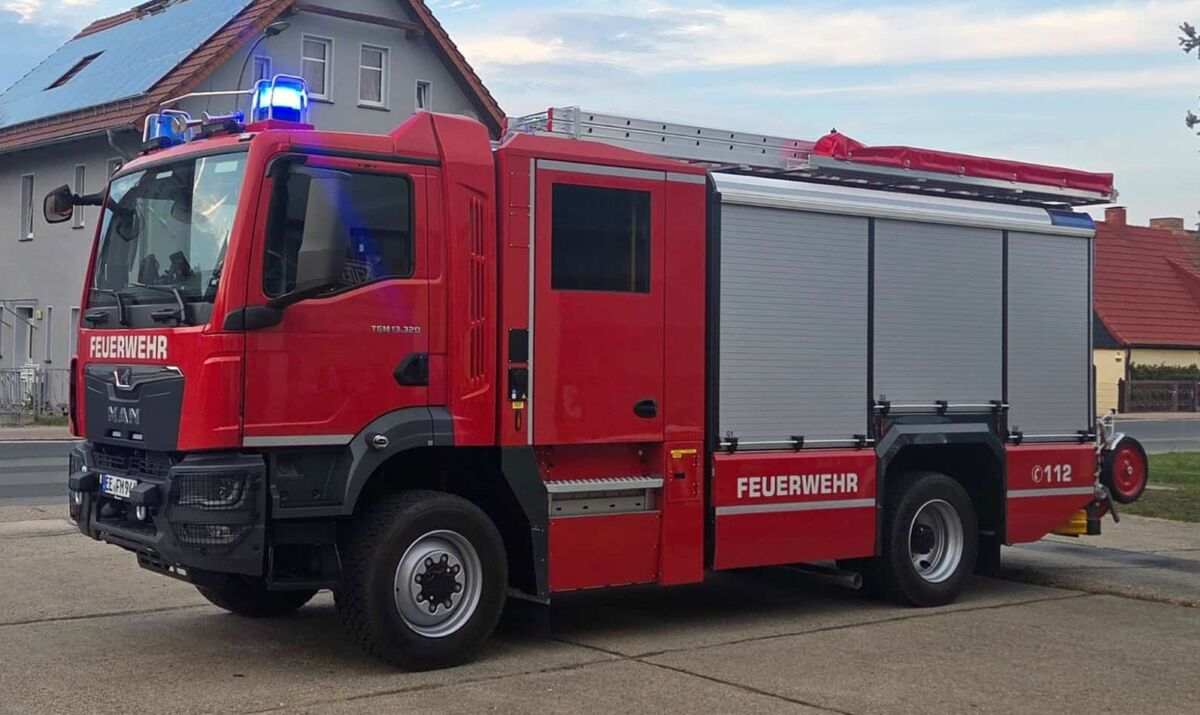 Neues Löschgruppenfahrzeug LF 20 für die Ortsfeuerwehr Mühlberg