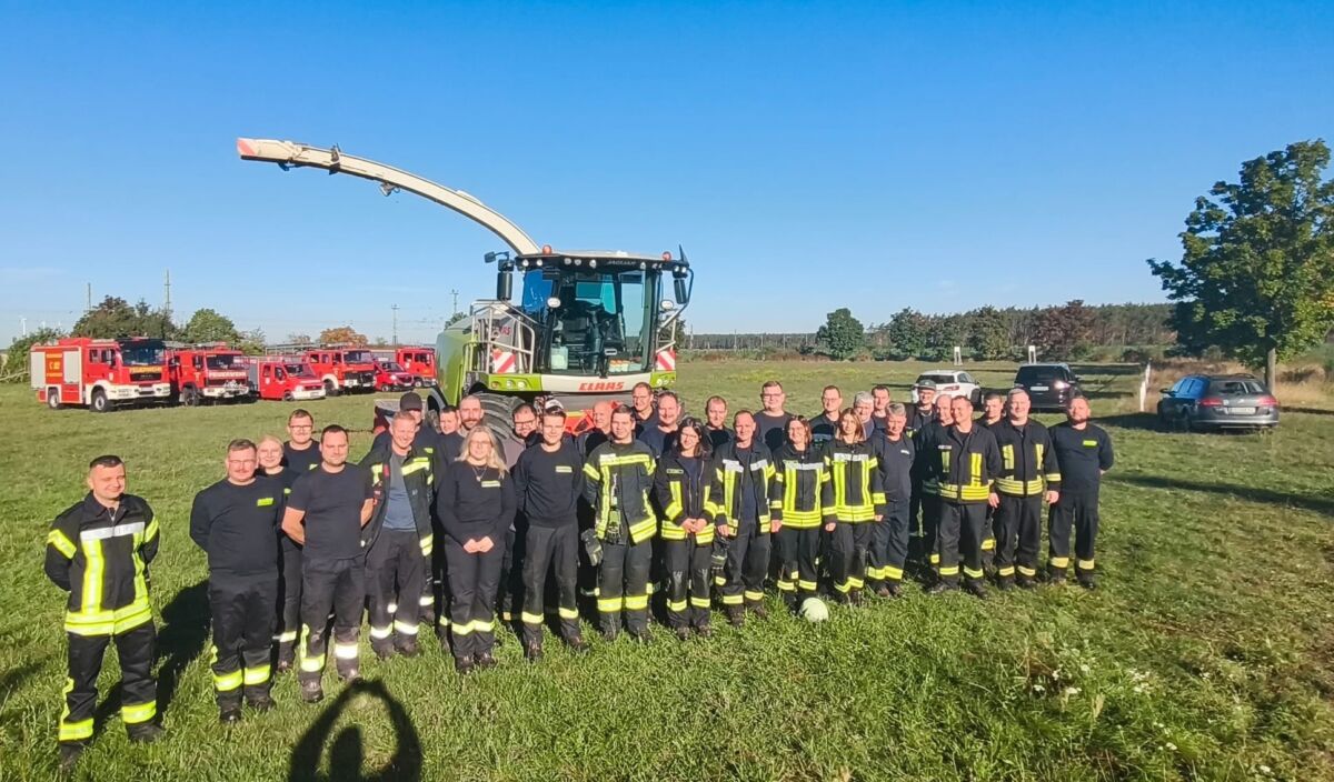 Ausbildungsdienst in der Technischen Hilfeleitung an landwirtschaftlichen Maschinen