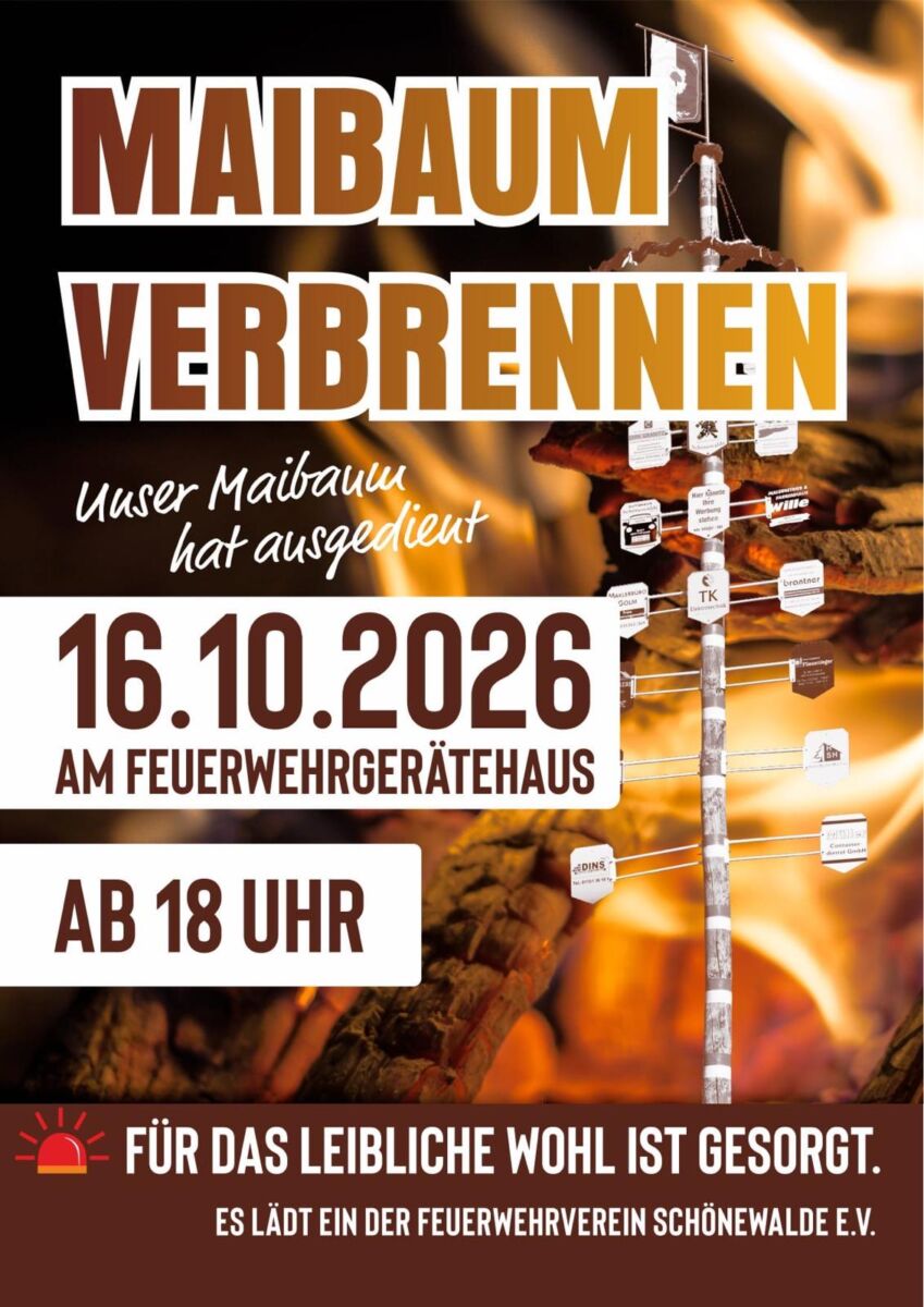 Maibaumverbrennen in Schönewalde
