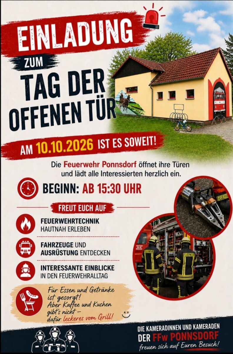 Tag der offenen Tür der Feuerwehr Ponnsdorf